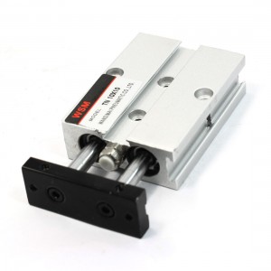 Double Action 10mm x 10mm Silver Tone Penumatic Air Cylinder