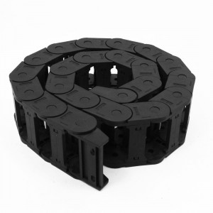 Black Plastic Towline Cable Carrier Drag Chain Connector 23mm x 57mm