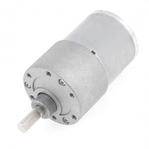 200RPM Cylinder Shape Electric Power Gearbox Geared Motor 12VDC