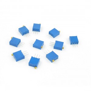 10 Pcs 3296W-102 0.5W 1K ohm Trimming Cermet Potentiometer Adjustable Resistors
