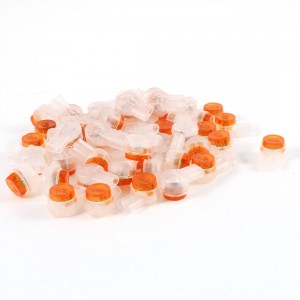 Gel Splice Wire Connecting 2 Port Butt Connector Yellow 50 Pcs