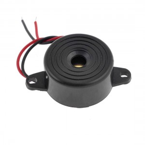Black Housing DC 3-24V 2 Wire Industrial Electronic Continous Sound Buzzer 90dB