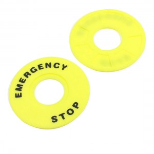 2pcs Industrial 60mm x 22mm Emergency Stop Ring for Pushbutton Switch