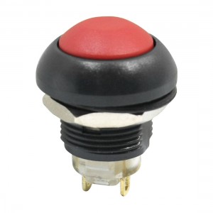 Industrial 12mm DC 36V 2A Momentary Red Push Button Switch 1NO