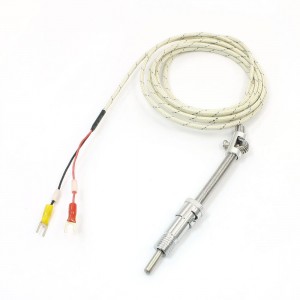 2M Length Cable E Type Tension Spring Adjustable Depth Thermocouple Probe
