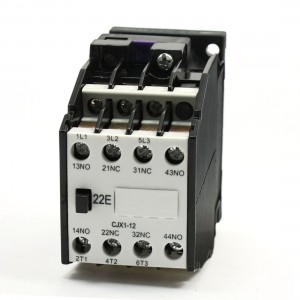 CJX1-12A Motor Control 24V/50Hz 29V/60Hz Coil 3 Pole 2NO 2NC AC Contactor