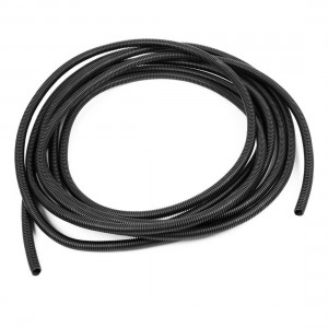 8 Meters 12mm Diameter Plastic Flame Corrugated Hose Black