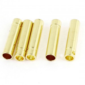 RC Model 4mm Inside Dia Female Plug Bullet Connector 5 Pcs