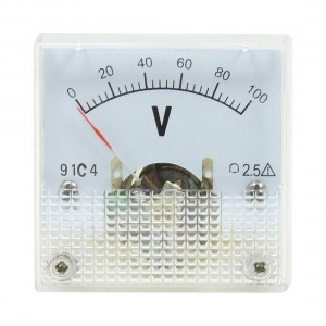 DC 0-100V Dial Panel Meter 91C4 Voltmeter Class 2.5 Accuracy