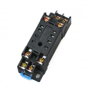 DYF08 35mm DIN Rail Relay Socket Base 8 Pins for HH52P H3Y-2