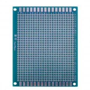 7cm x 9cm Single Side Universal Prototype PCB Circuit Board Teal Green