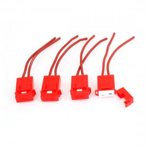 Auto Vehicle Sound Audio Inline ATC Blade Fuse Holder Red 4 Pcs