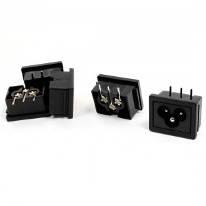 AC 250V 2.5A Power Supply C6 Socket Inlet Adapter Connector 5Pcs