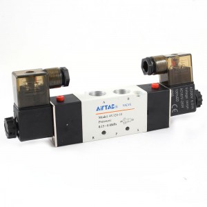 AC220V 6VA 3 8" Inlet 2 Position 5 Way Solenoid Valve 4V320 10