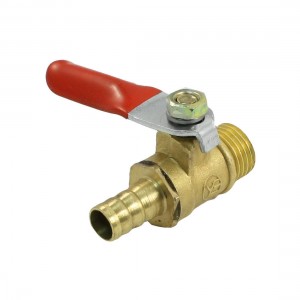 1/4"PT Male Thread 90 Degree Rotary Lever Handle Branch Ball Valve