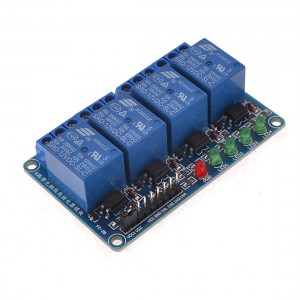 DC 12V 4CH Optocoupler Driver Shielded High Level DIY Relay Module