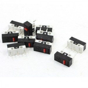 10Pcs AC 125V 1A 3Pins Momentary Push Button SPDT Micro Limit Switches CNC Home