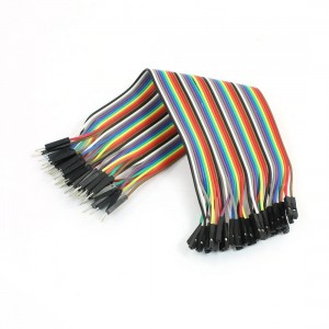 20cm Length M/F Solderless Flexible Breadboard Jumper Cable Wire 40 Pcs
