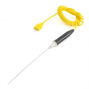 K Type 0-1100C Degree 147mm x 2mm Thermocouple Probe Temperature Sensor