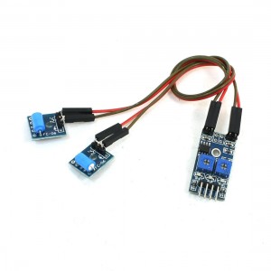 3.3-5V Dual channel Normally Closed Vibration Sensor Alarm Module