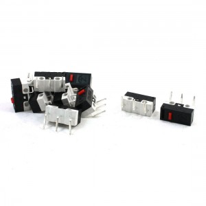 10PCS 3 Bent Pin SPDT Momentary Micro Limit Switches AC125V 1A