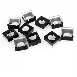 10 Pcs Rectangle Plastic Removable Lip Waterproof Switch Covers Guards