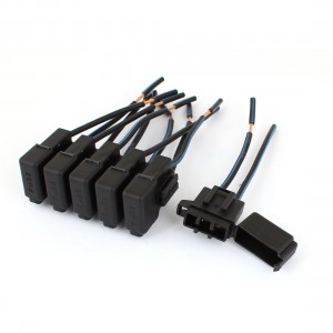 6PCS Black Auto Car ATC Blade Inline Fuse Holder Replacement DC 12V