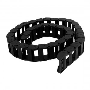 1.06m Long Plastic Open 18mm x 37mm Wire Carrier Drag Chain Nested Black