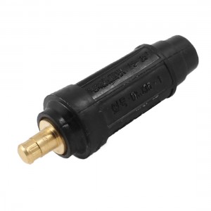 DKJ Series Welding Cable Male Connector Plug 160-250A 25-35mm2 Black