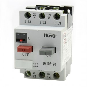 DZ108-20 1NO 1NC 14-20A Industrial Circuit Breaker for 35mm DIN Rail