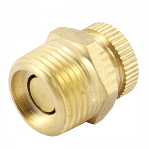 Male Threaded Air Compressor Part Brass Tone Security Water Drain Valve