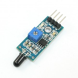 LM393 Chip 4Pin 760-1100nm 1CH Flame Detection Sensor Module