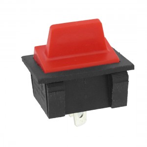 AC 20A/125V 15A/250V Black Red Button SPST Rectangle Rocker Switch