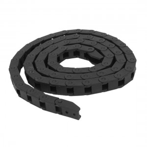 1m Long Plastic Open 7mm x 6mm Wire Carrier Drag Chain Nested Black