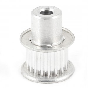 10mm Width Groove Belt 5mm Bore 18 Teeth Timing Pulley Gears Silver Tone