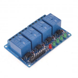 Isolated Optocoupler Driver High Level Trigger DIY Relay Module 4CH 5V