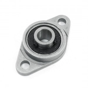 Mini Two Bolt Flange Set Screw Mounted Metal Pillow Block Bearing FL08