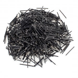 1000 Pcs Black PVC Tin Plated Copper 0.4x30mm 26AWG Wire Brushless Motor Cable