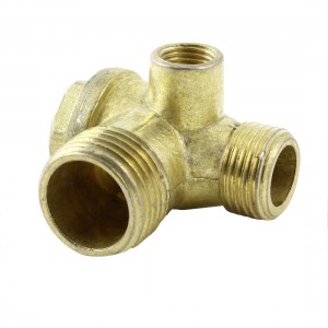 9mm 16mm 18mm Thread Brass Air Compressor Check Valve Gold Tone