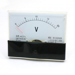 Analogue 0-20V DC Voltage Needle Panel Meter Voltmeter 44C2-V