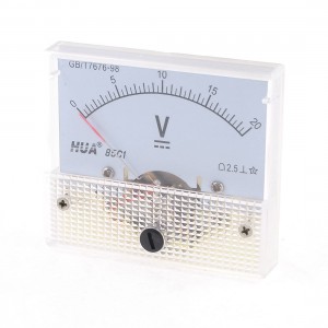 85C1 0.5V Accuracy Analog Voltage Meter DC 0-20V Voltmeter