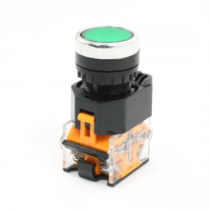 Panel Mount NO NC Momentary Green Push Button Switch 10A AC 380V