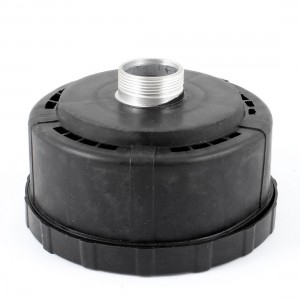 Compressor 32.5mm Dia Male Thread Air Intake Silencer Filter Black