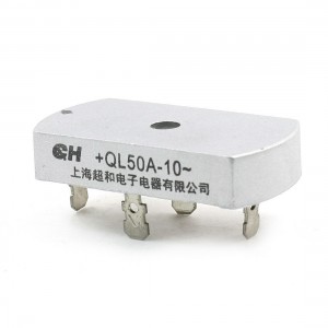 QL50-10 1KV 50A 6mm Hole Single Phase Bridge Rectifier Silver Tone