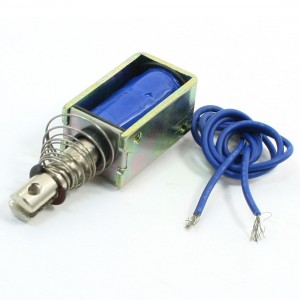 12V DC Pull Hold 10mm Stroke 0.7kg Force Frame Solenoid Electromagnet