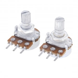 2 Pieces B10K 10K Ohm Single Linear Taper Ratory Potentiometers