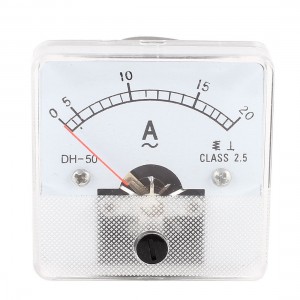 DH-50 AC 0-20A Fine Tuning Dial Current Test Ampere Meter Ammeter