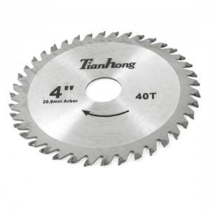 Silver Tone Steel 40 Teeth 105mm Cutting Dia Saw Blade for Carpentry
