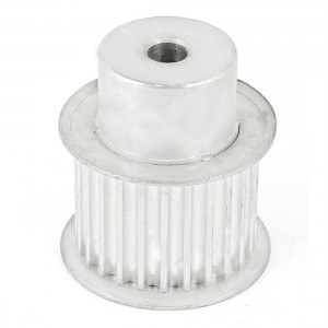 1/5" Pitch 4/13" Bore 25 Tooth Synchronous Timing Belt Pulley Silver Tone