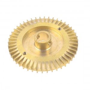 Water Pump Part Double Side Gold Tone Brass Impeller 85mm/ 3.35" Dia